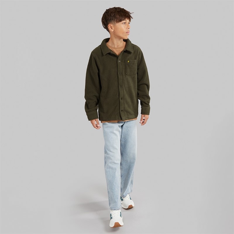 Lyle And Scott Boys Polar Fleece Shirt Deep Depths - Image 4
