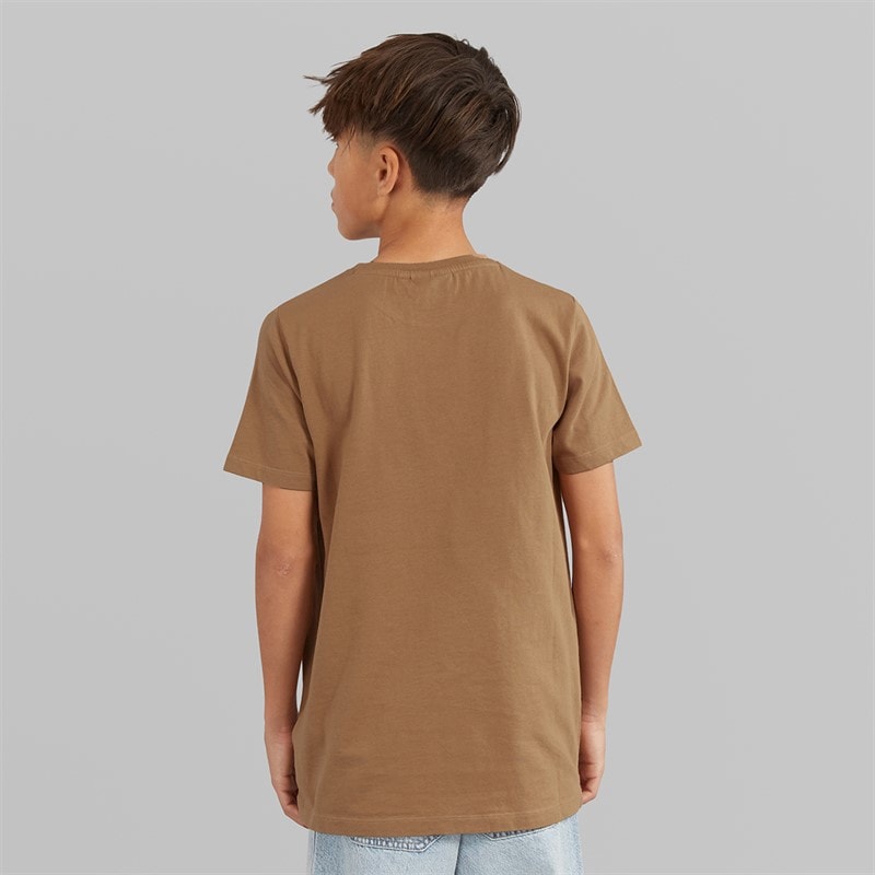 Lyle And Scott Boys L&S Monogram T-Shirt Tigers Eye - Image 2