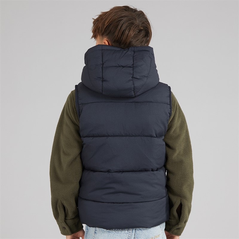 Lyle And Scott Boys Ripstop Quilted Gilet Dark Navy - Image 2