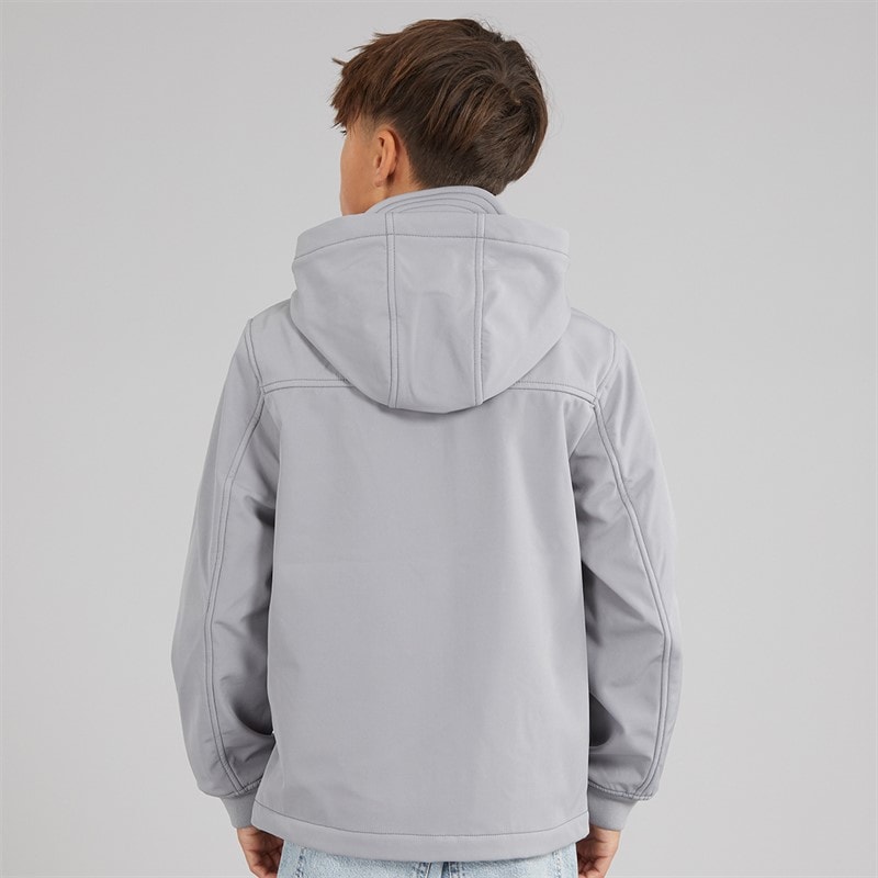 Lyle And Scott Boys Eagle Soft Shell Jacket Sharkskin - Image 2