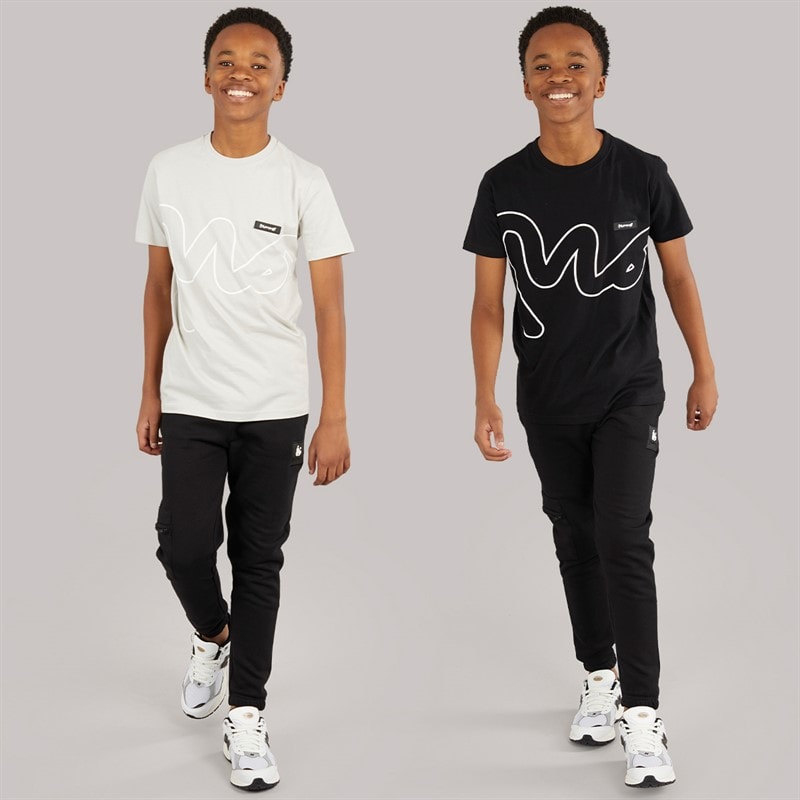 Money Boys High Roller Two Pack T-Shirts Black/Grey Violet - Image 3