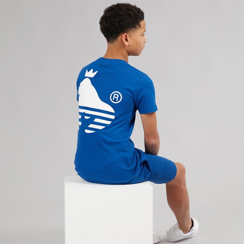Money Boys Sport Ape T-Shirt And Shorts Set Royal Blue - Image 2
