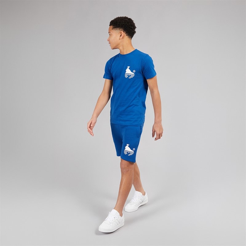 Money Boys Sport Ape T-Shirt And Shorts Set Royal Blue - Image 4