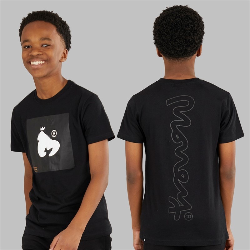 Money Boys Combo Patch T-Shirt Sweatshirt And Joggers Tracksuit Set Black - Image 2