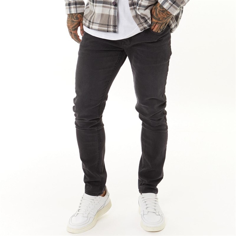 Money Mens Ape Embossed Jeans Black