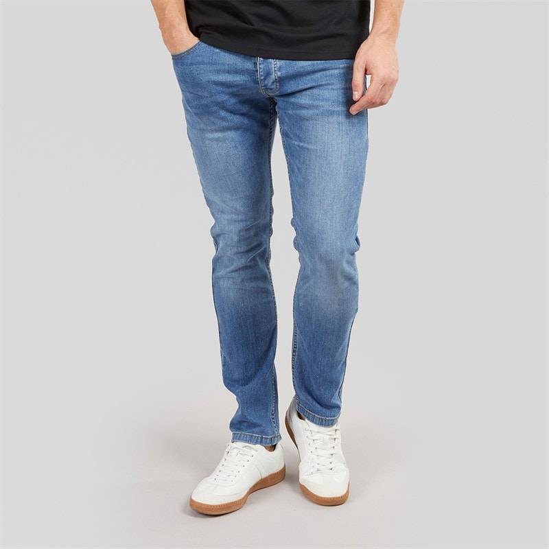 Money Mens Ape Embossed Jeans Stone Wash