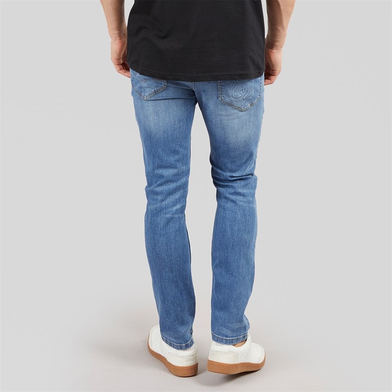 Money Mens Ape Embossed Jeans Stone Wash - Image 2
