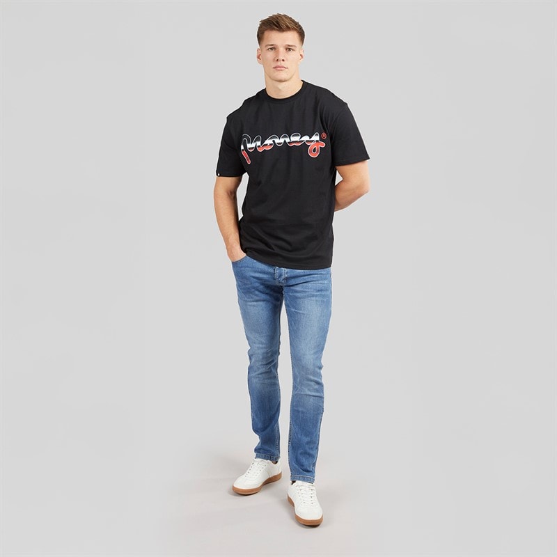 Money Mens Ape Embossed Jeans Stone Wash - Image 4