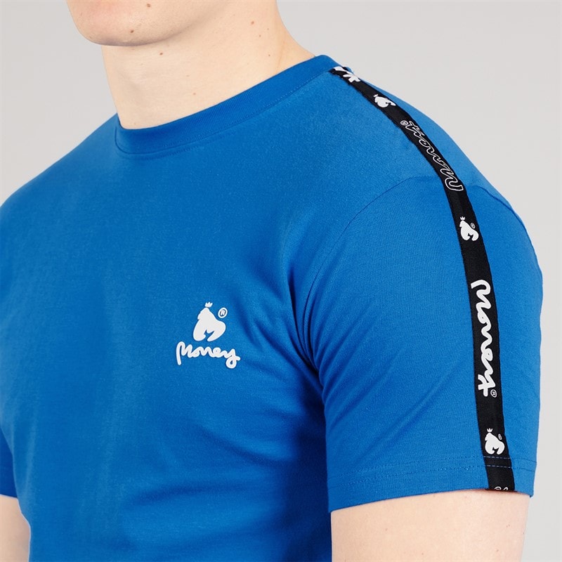 Money Mens Tap Sig T-Shirt And Shorts Set Royal Blue - Image 3