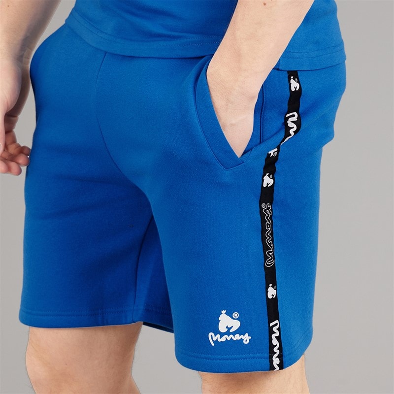 Money Mens Tap Sig T-Shirt And Shorts Set Royal Blue - Image 5