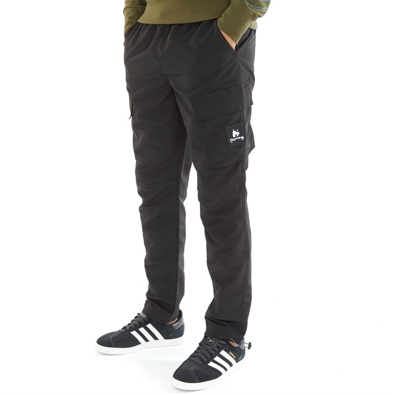 Money Mens Cargo Engineer Pants Black