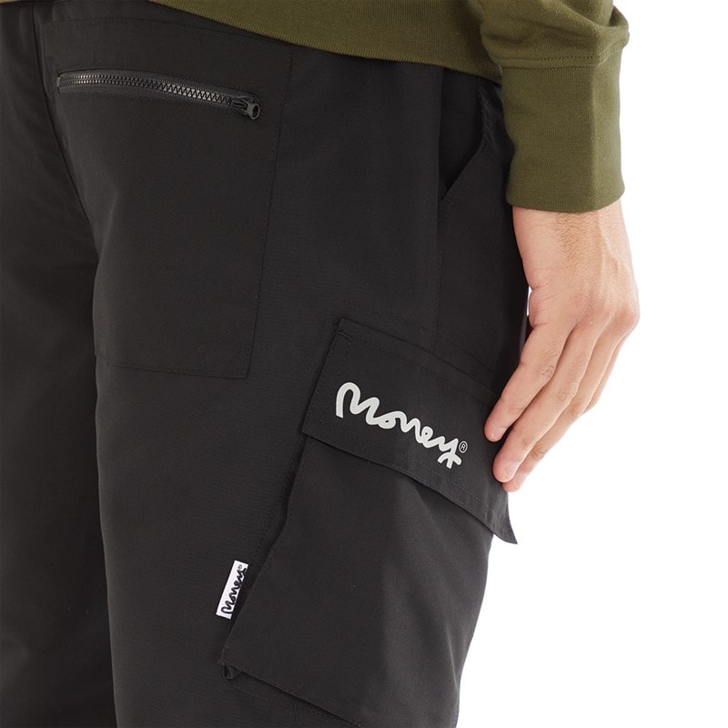 Money Mens Cargo Engineer Pants Black - Image 3