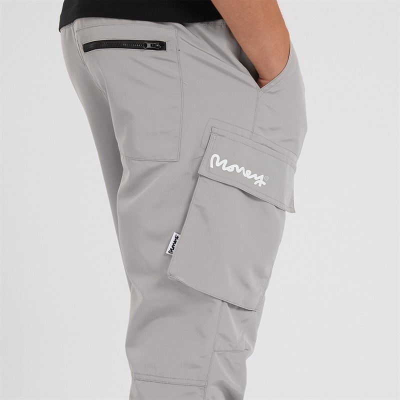 Money Mens Cargo Engineer Pants Ice Grey - Image 3