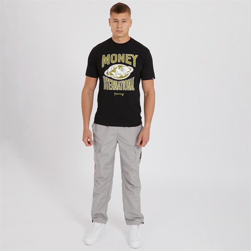 Money Mens Cargo Engineer Pants Ice Grey - Image 4