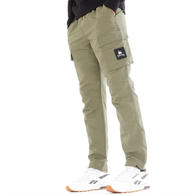 Money Mens Cargo Engineer Pants Olive - Image 1