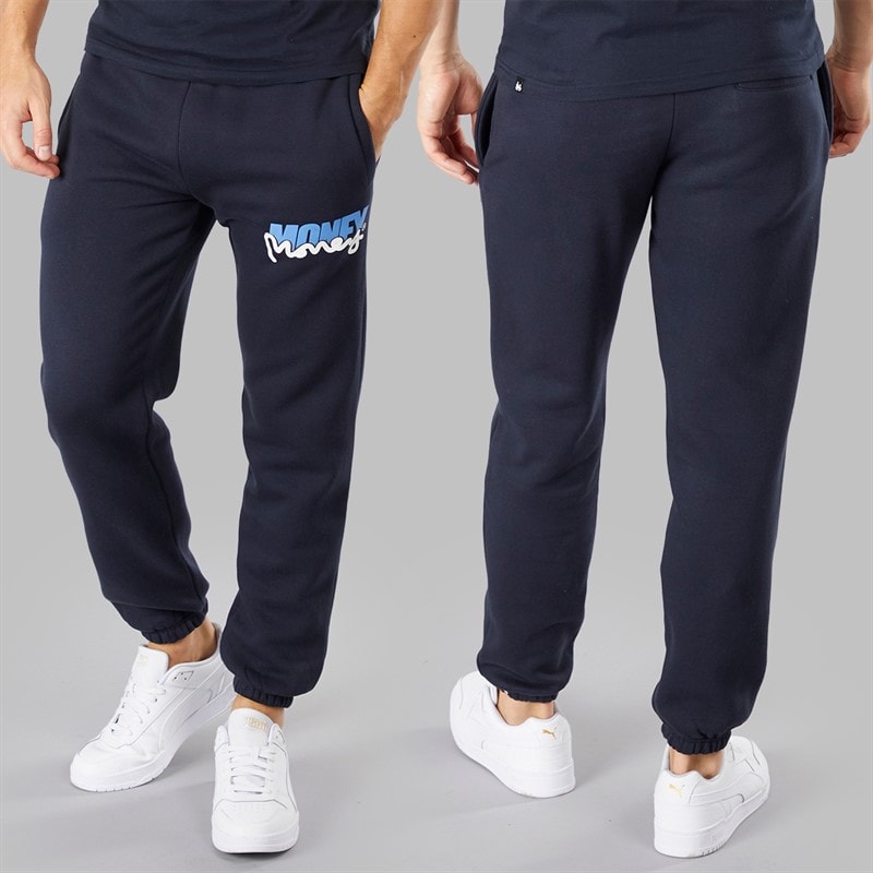 Money Mens Three Pack Tracksuit and T-Shirt Set Navy - Image 3