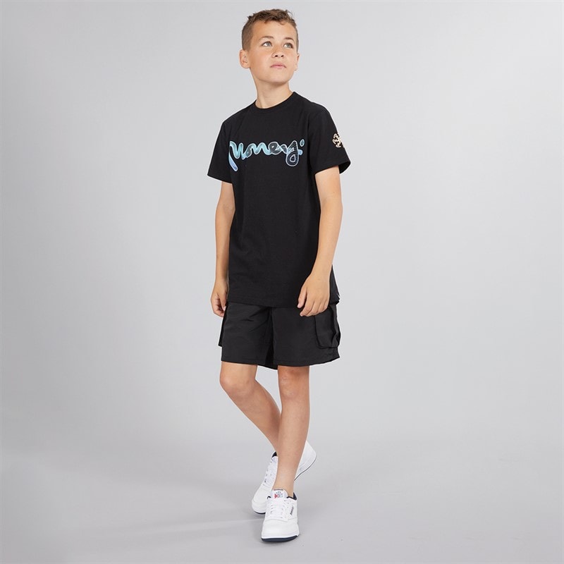 Money Boys T-Shirt and Cargo Shorts Set Black - Image 1