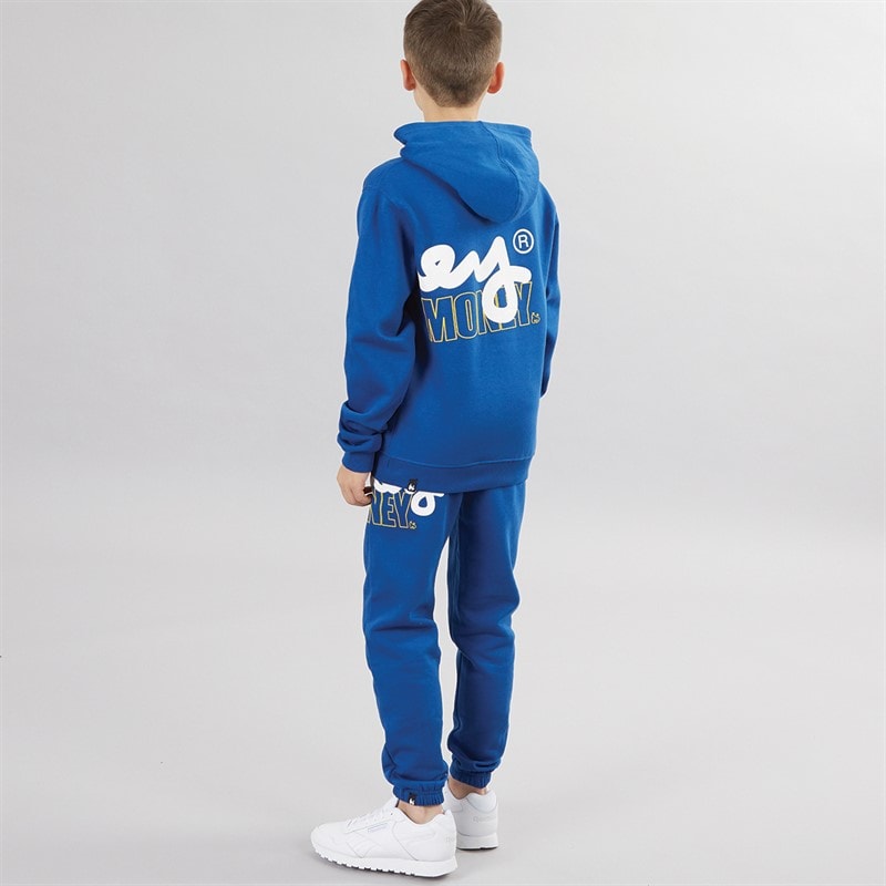 Money Boys Stencil Block Hood Tracksuit Royal Blue - Image 2