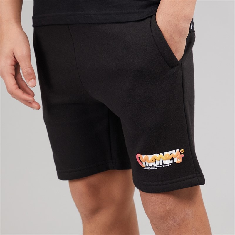 Money Boys Double Money T-Shirt And Shorts Set Black - Image 5
