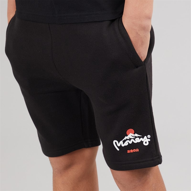 Money Boys Mountain T-Shirt And Shorts Set Black - Image 5