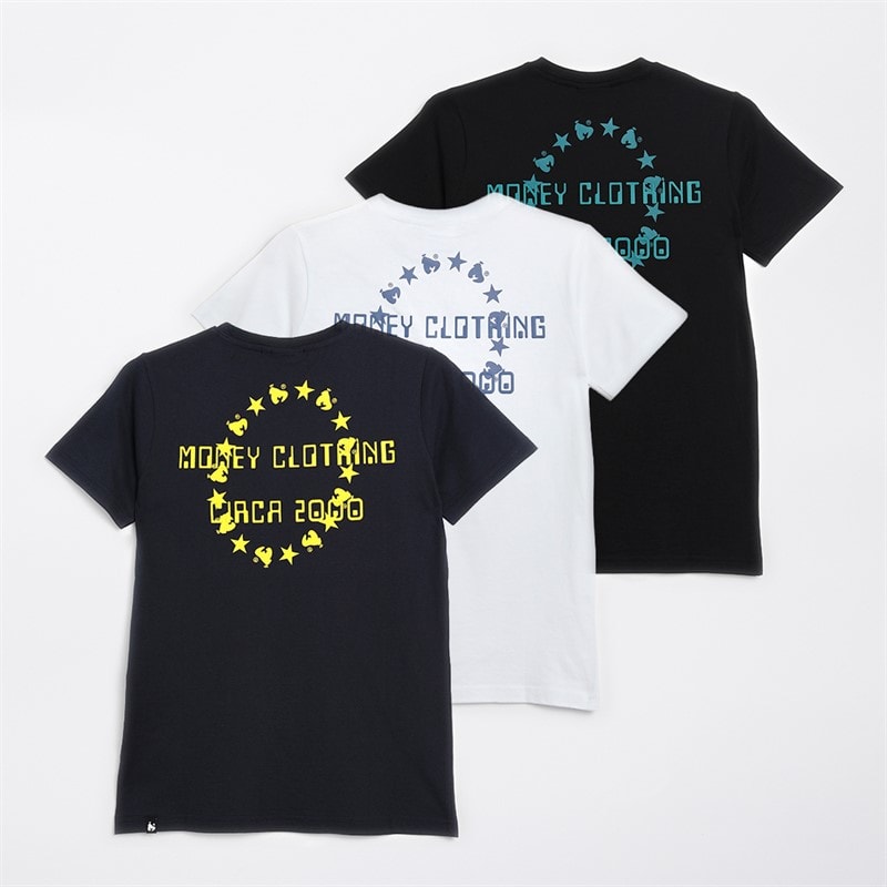 Money Boys Stars And Apes Three Pack T-Shirts White/Navy/Black - Image 2