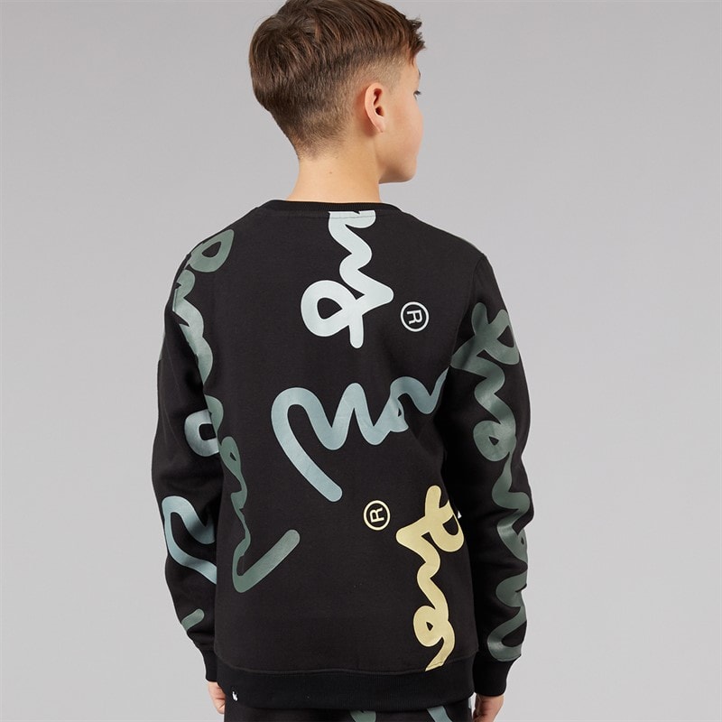 Money Boys Super Sig Crew Sweatshirt Black - Image 2