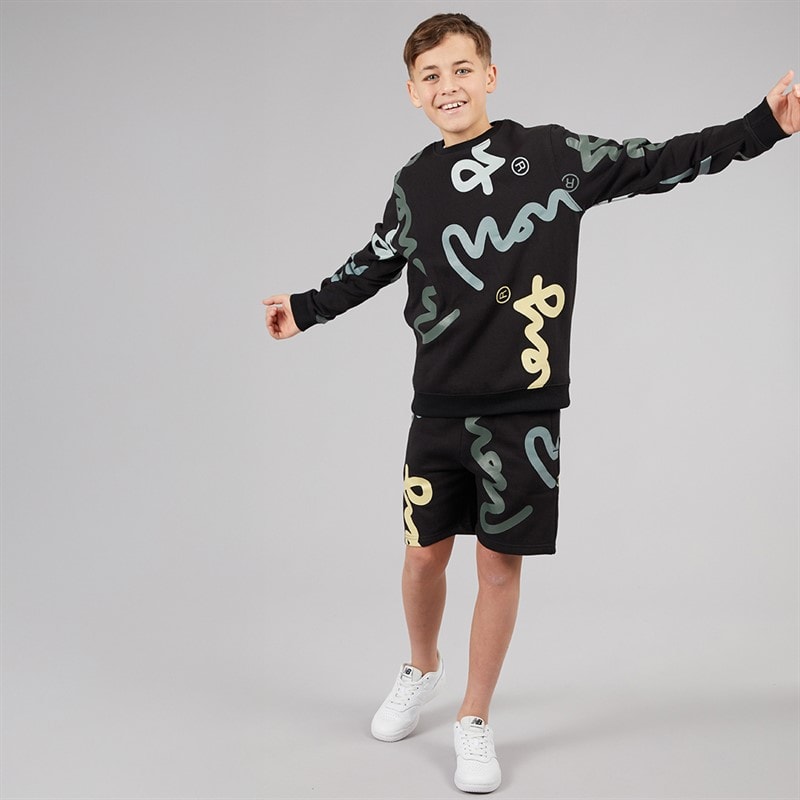 Money Boys Super Sig Crew Sweatshirt Black - Image 3