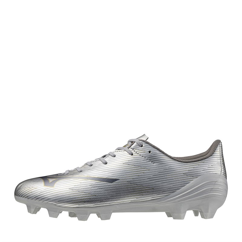 Mizuno Mens Mizuno A II Select FG Firm Ground Football Boots Galaxy Silver/8605 C/Gold - Image 1