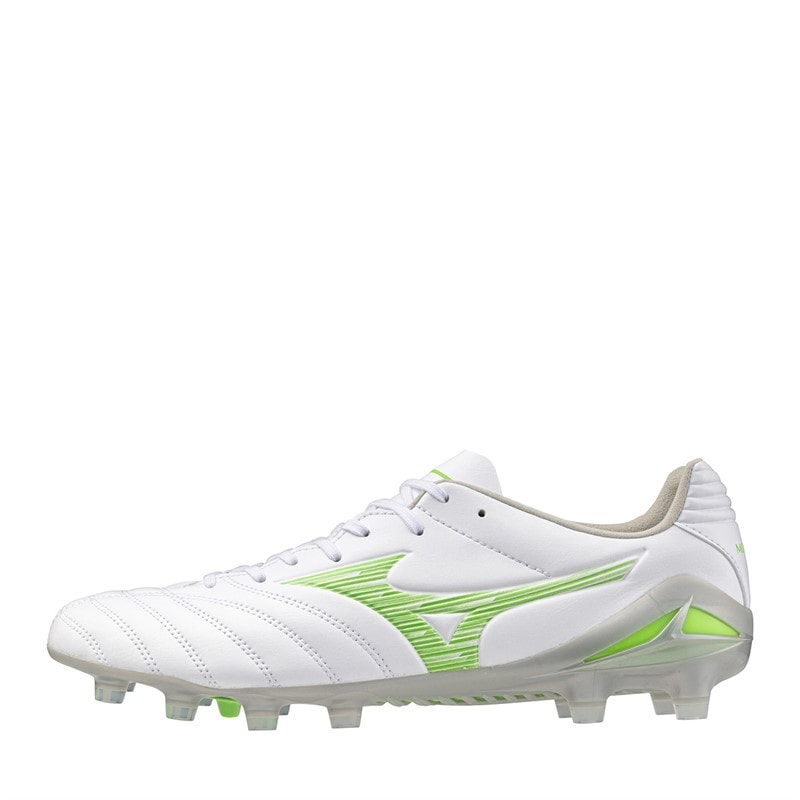 Mizuno Mens Monarcida Neo III Pro FG Firm Ground Football Boots White/Neon Green - Image 1