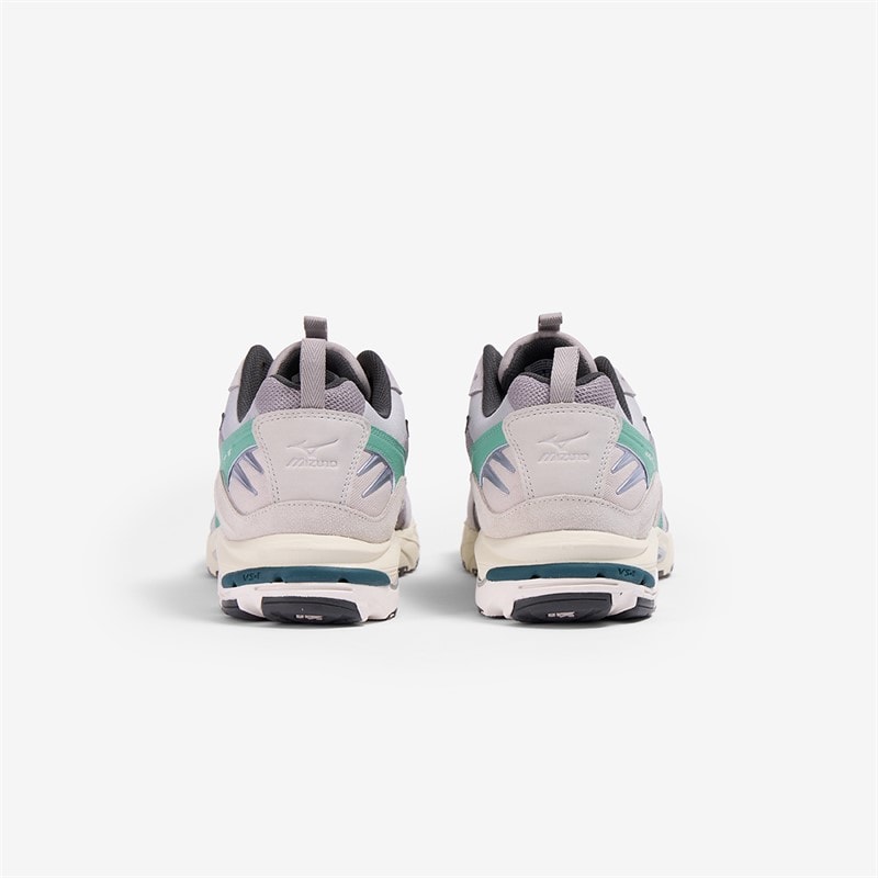 Mizuno Wave Rider 10 Trainers Opal Gray/Pristine/Creme De Menthe - Image 3