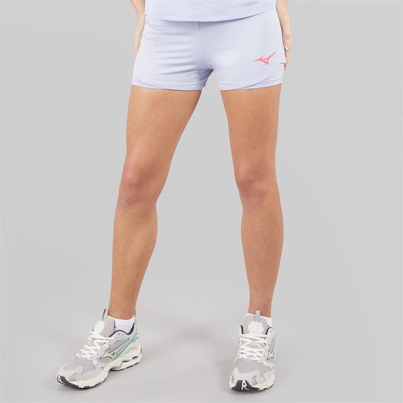 Mizuno Womens Flex Tennis Shorts Icelandic Blue