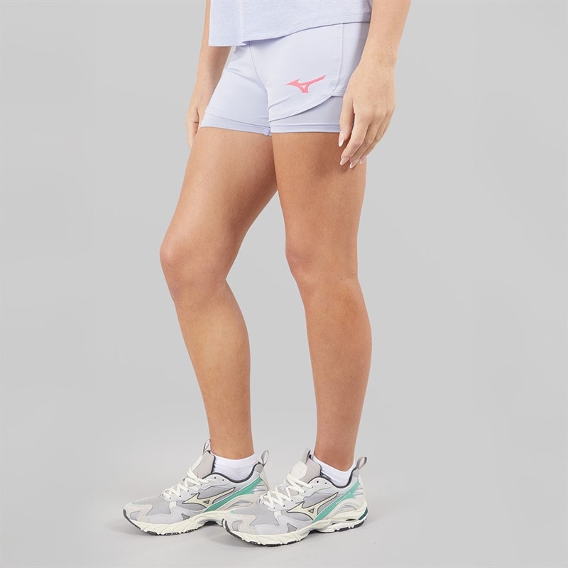 Mizuno Womens Flex Tennis Shorts Icelandic Blue - Image 3