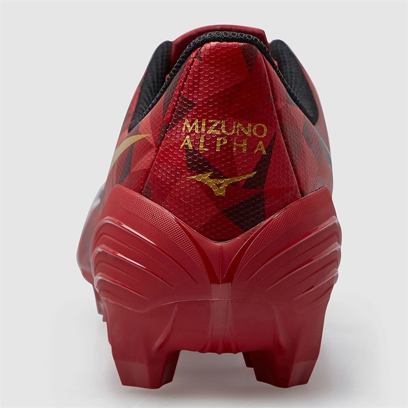 Mizuno Mens Mizuno A II Select FG Firm Ground Football Boots Morelia 40Th Red/Black/Gold - Image 4