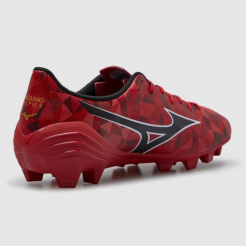 Mizuno Mens Mizuno A II Select FG Firm Ground Football Boots Morelia 40Th Red/Black/Gold - Image 5