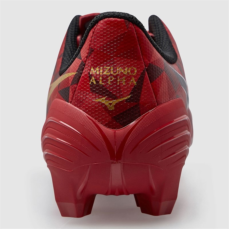 Mizuno Junior Boys Mizuno A II Select FG Firm Ground Football Boots Morelia 40Th Red/Black/Gold - Image 4
