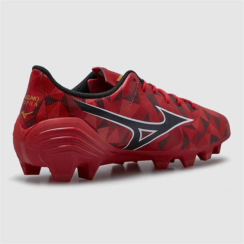 Mizuno Junior Boys Mizuno A II Select FG Firm Ground Football Boots Morelia 40Th Red/Black/Gold - Image 5