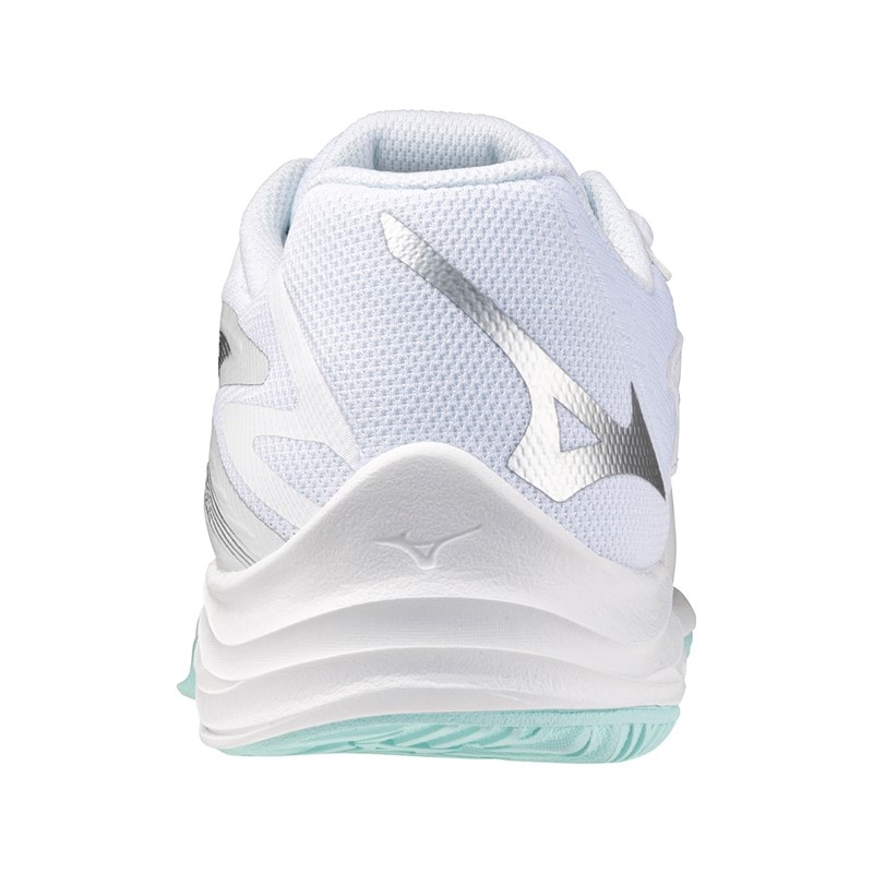 Mizuno Junior Boys Lightning Star Z7 Indoor Court Shoes White/Blue Tint - Image 3