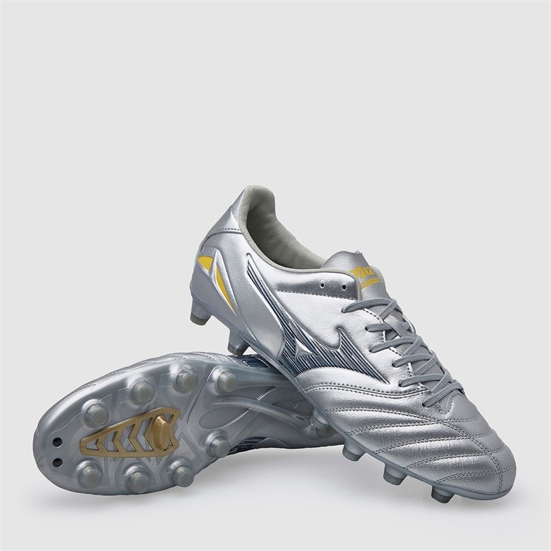 Mizuno Mens Morelia Neo Iv Pro FG Firm Ground Football Boots Galaxy Silver/8605C/Cool Gray3C Galaxysilver/8605C/Cool Gray3C - Image 1
