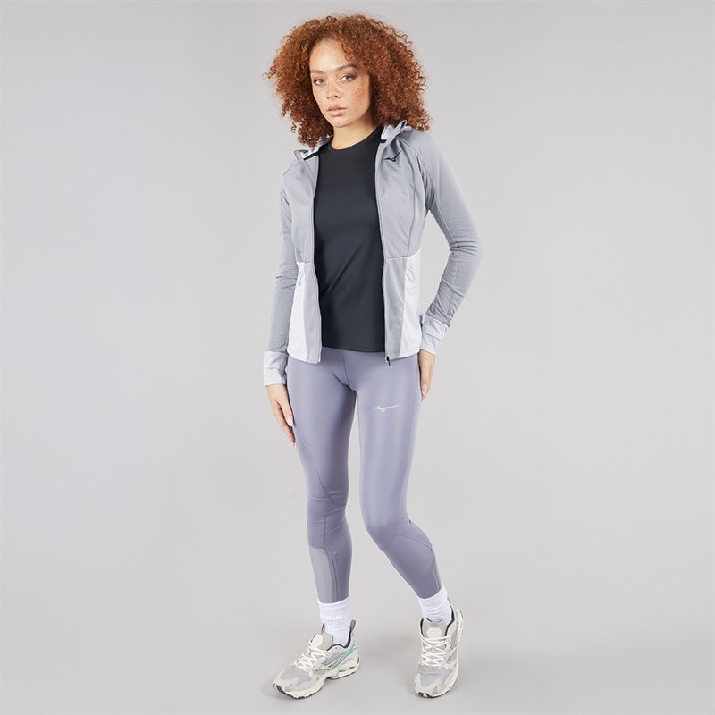Mizuno Womens Active Warmalite Hybrid Running Jacket Quicksilver - Image 4