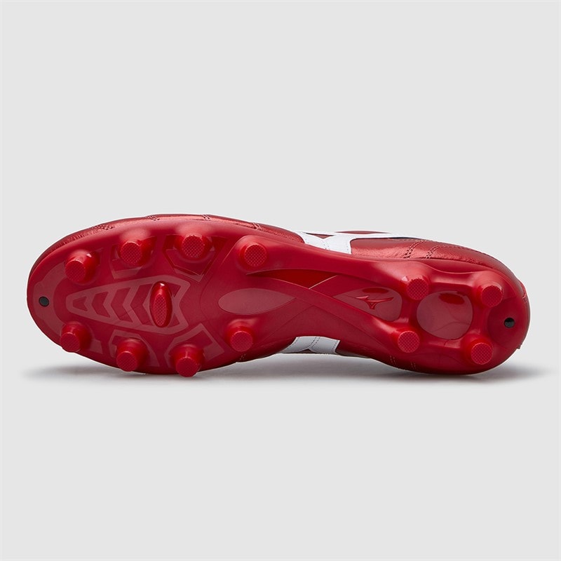 Mizuno Mens Morelia II Club FG Firm Ground Football Boots Morelia 40Th Red/White/Black - Image 3