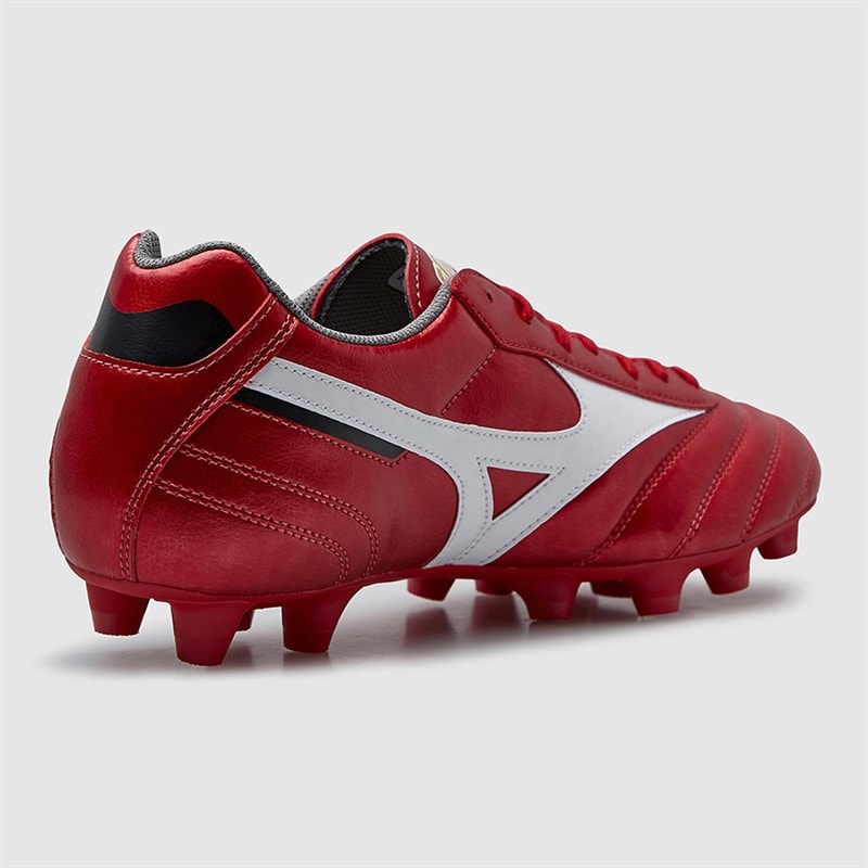 Mizuno Mens Morelia II Club FG Firm Ground Football Boots Morelia 40Th Red/White/Black - Image 5