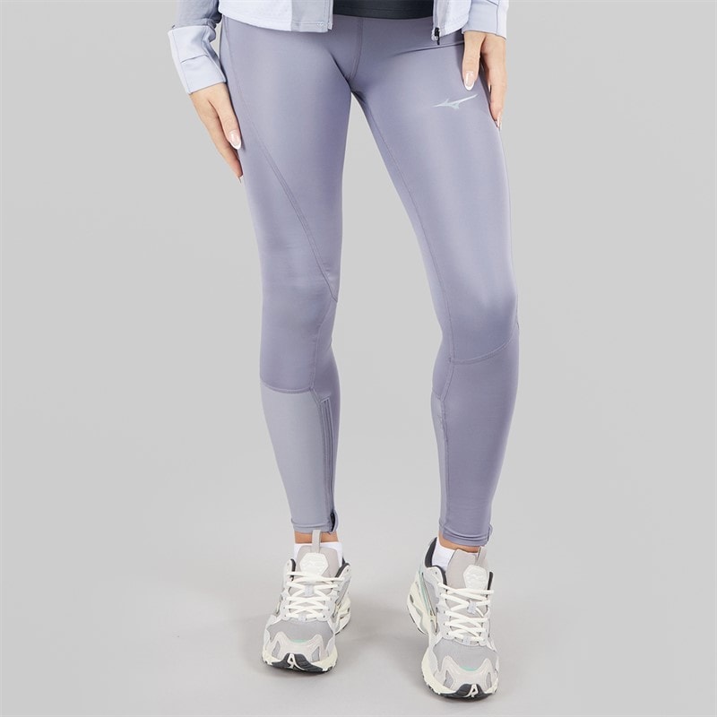 Mizuno Womens Core Impulse Long Running Tight Leggings Quicksilver - Image 1