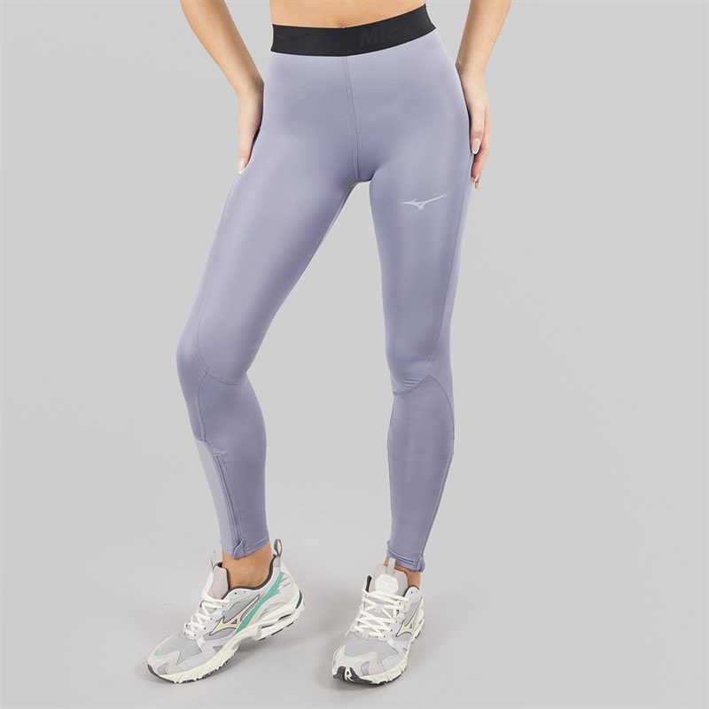 Mizuno Womens Core Impulse Long Running Tight Leggings Quicksilver - Image 3