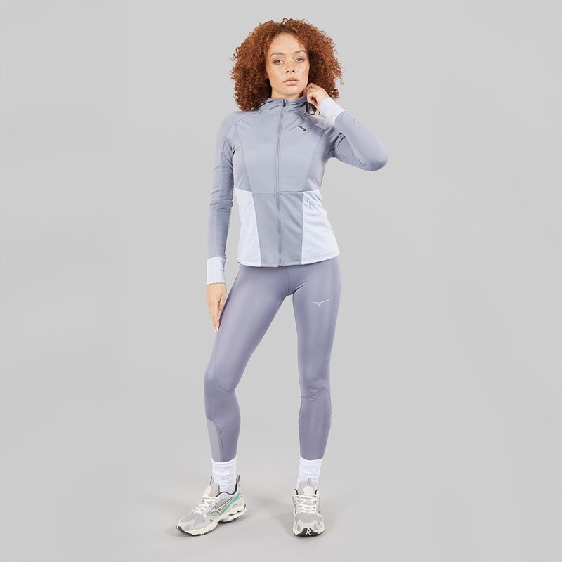 Mizuno Womens Core Impulse Long Running Tight Leggings Quicksilver - Image 4