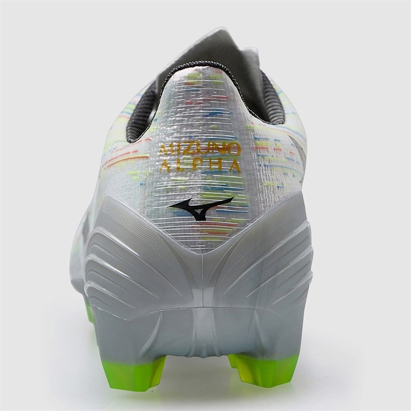 Mizuno Mens Mizuno A II Pro FG Firm Ground Football Boots White/Black Iridescent/Black - Image 4