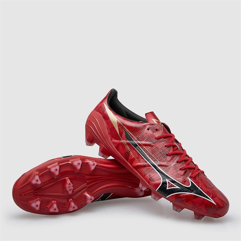 Mizuno Mens Mizuno A II Pro FG Firm Ground Football Boots Morelia 40Th Red/Black/Gold - Image 1