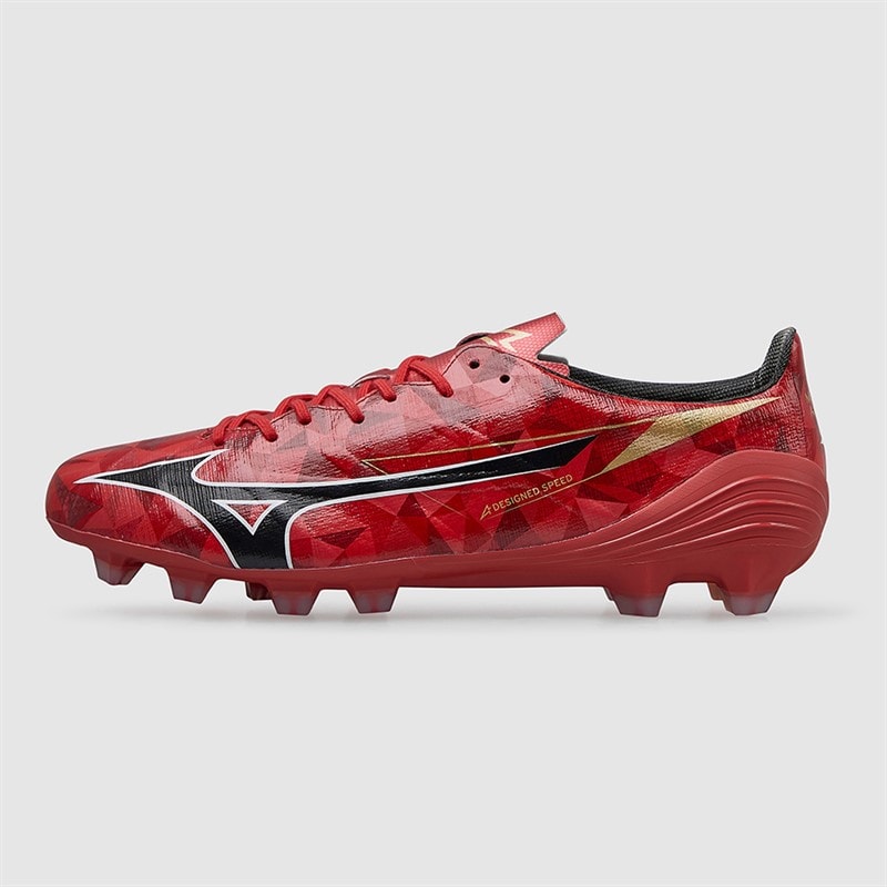 Mizuno Mens Mizuno A II Pro FG Firm Ground Football Boots Morelia 40Th Red/Black/Gold - Image 2