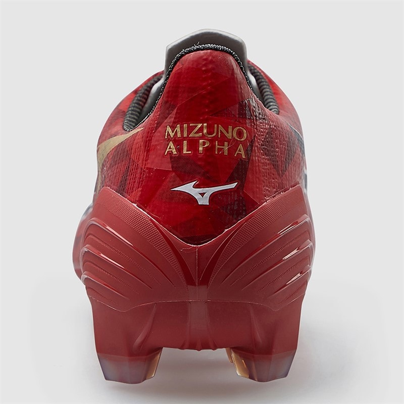 Mizuno Mens Mizuno A II Pro FG Firm Ground Football Boots Morelia 40Th Red/Black/Gold - Image 4