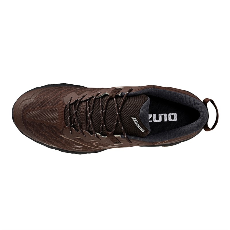 Mizuno Wave Mujin LS GTX Gore-Tex Trainers Mole/Chicory Coffee/Tortoise Shell - Image 4