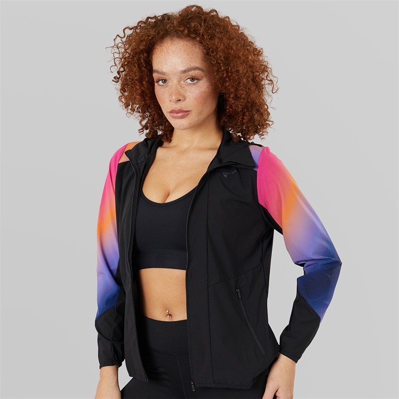 Mizuno Womens Active Alpha Water-Resistant Running Jacket Yuuyake - Image 1